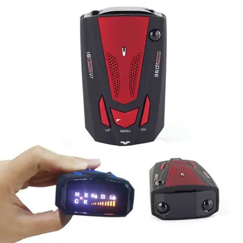 

Car Radar Detector LCD Display 16 Band Voice Alert V7 Anti Speed Radar Signal Detection 360 Degrees Car Speed Testing System