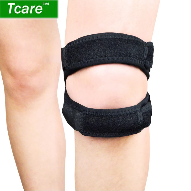 

Tcare 1Pcs Double Patella Knee Strap Adjustable Neoprene knee brace support for Running, Arthritis, Basketball,Knee Pain Relie