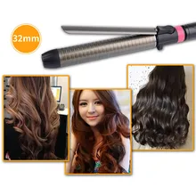 Профессиональные электрические титановые щипцы для завивки волос PTC нагревательный ролик Волшебная плойка ролик Плойка для волос Инструменты для укладки 32 мм