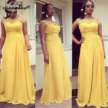 

Elegant Yellow Evening Dress Cheap Appliques Charming Prom Dress New Evening Gowns For Teens Prom Party Dresses Custom Made