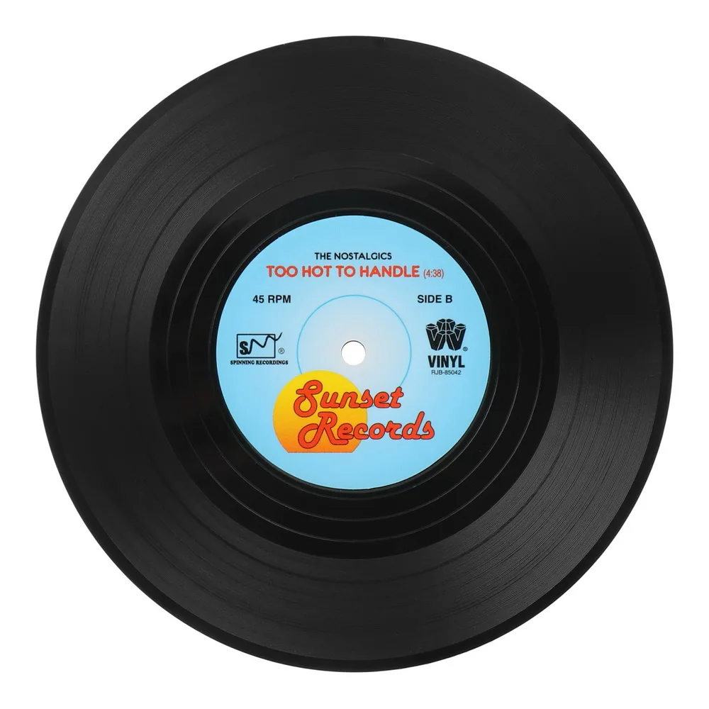 6 шт./компл. кофейная подставка для напитков ретро CD моделирование столовый стол чашки коврик бирдекели Нескользящая изоляционная Подушка домашний декор