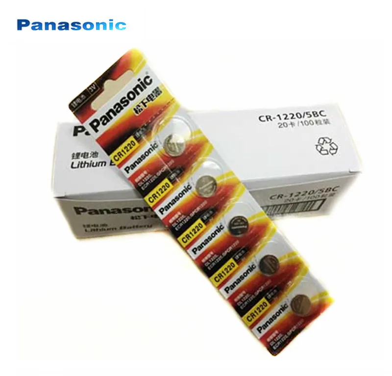 100 шт. Panasonic CR1220 батарейки таблеточного типа CR 1220 3V литиевая батарея Батарея BR1220 DL1220 ECR1220 LM1220