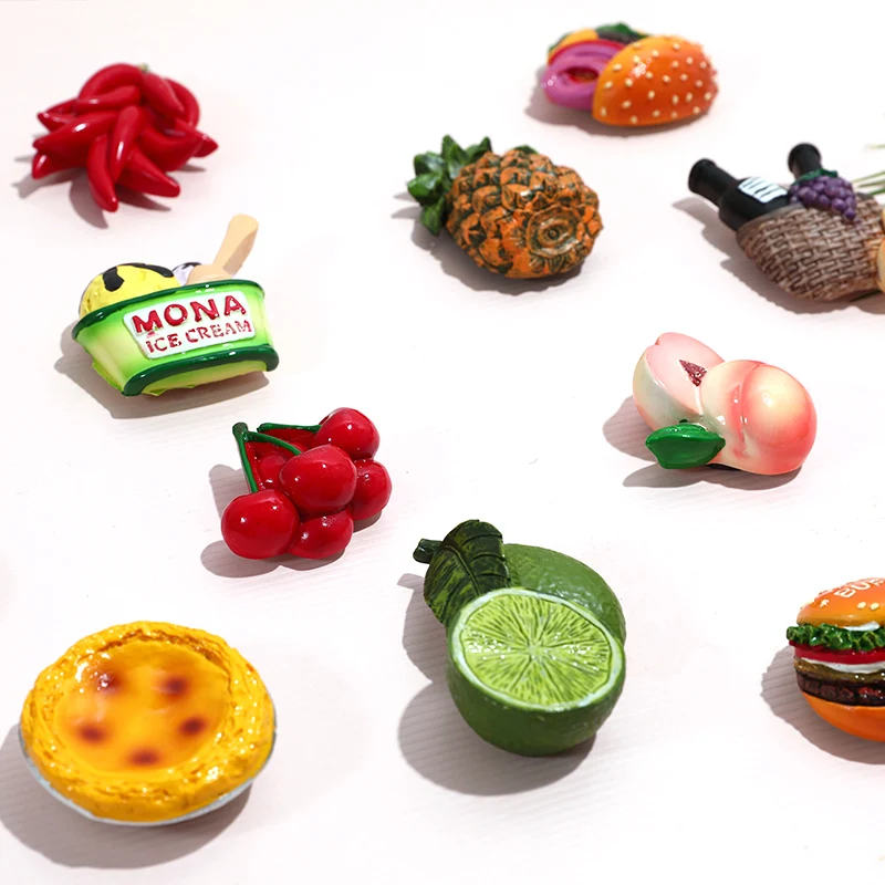 Креативный подарок для еды bionic 3D стерео холодильник с магнитными наклейками