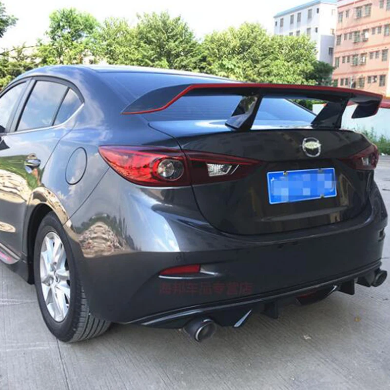 CEYUSOT FOR Universal GT Spoiler Accessories Mazda 3 Sedan CAR Trunk