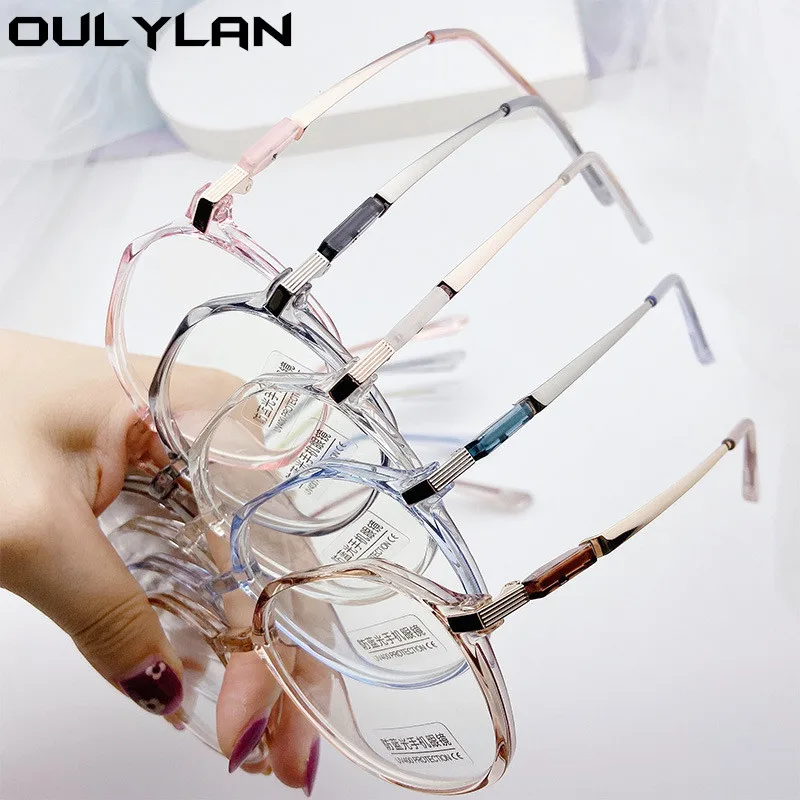 Anti-blue Light Finished Myopia Glasses Women Men Nearsighted Eyewear Student Prescription Glasses