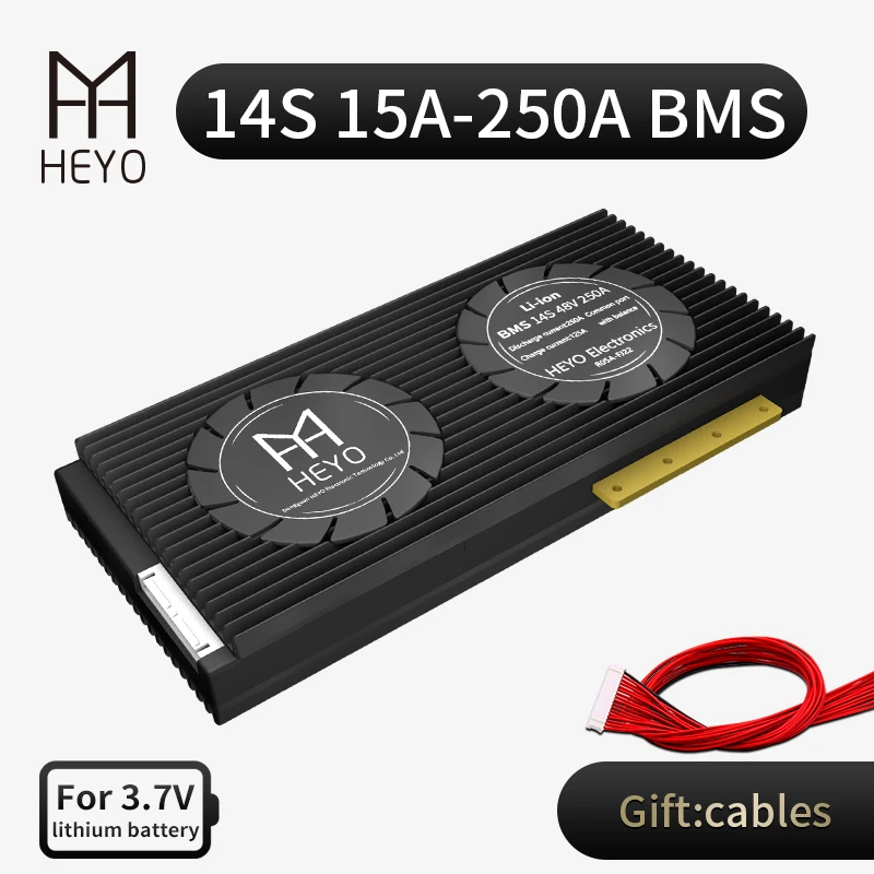 HEYO 3 6 V 7 Li Ion Защитная панель для 14S 48V 30A 40A 60A 80A 100A 150A 200A 18650 PCM литиевый аккумулятор BMS