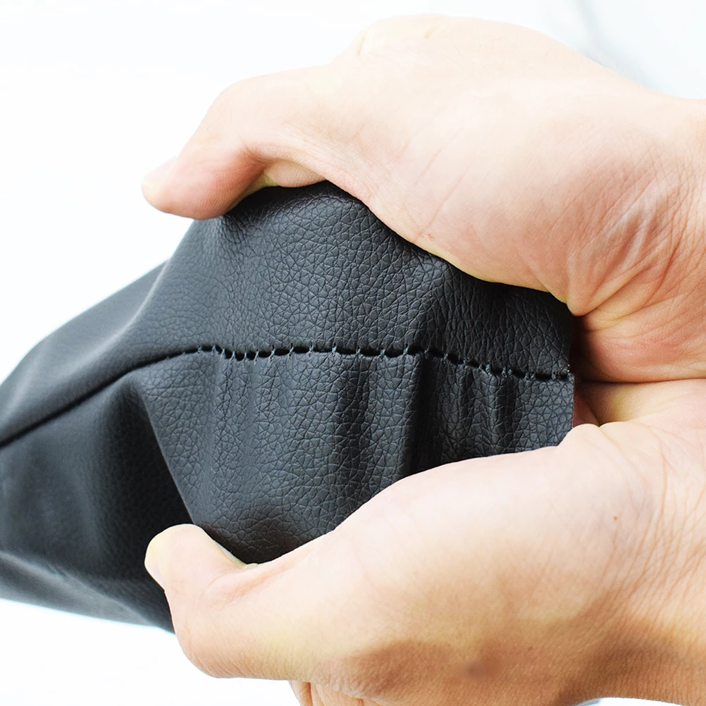 Car Pu Leather Gear Shift Knob Gaiter Gaitor Boot Dust Cover BMW E90 2006-2011 E91 2006-2012 E92 E93 2006-2013 8037308 LHD car interior accessories gear head cover