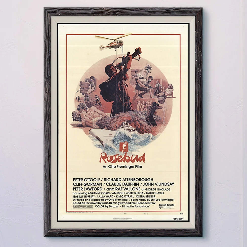 

N304 RUSEBUD Vintage Classic Movie Wall Silk Cloth HD Poster Art Home Decoration Gift