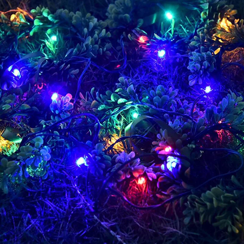 

Outdoor LED Solar Light Garland Street Lamp Garden Decoration 24 LED Solar Wreath Light String Christmas Lamp Light String
