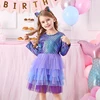 VIKITA Girl Princess Dress Autumn Wedding Birthday Party Tutu Vestidos Kids Dresses For Girls Children Christmas Costumes ► Photo 2/6