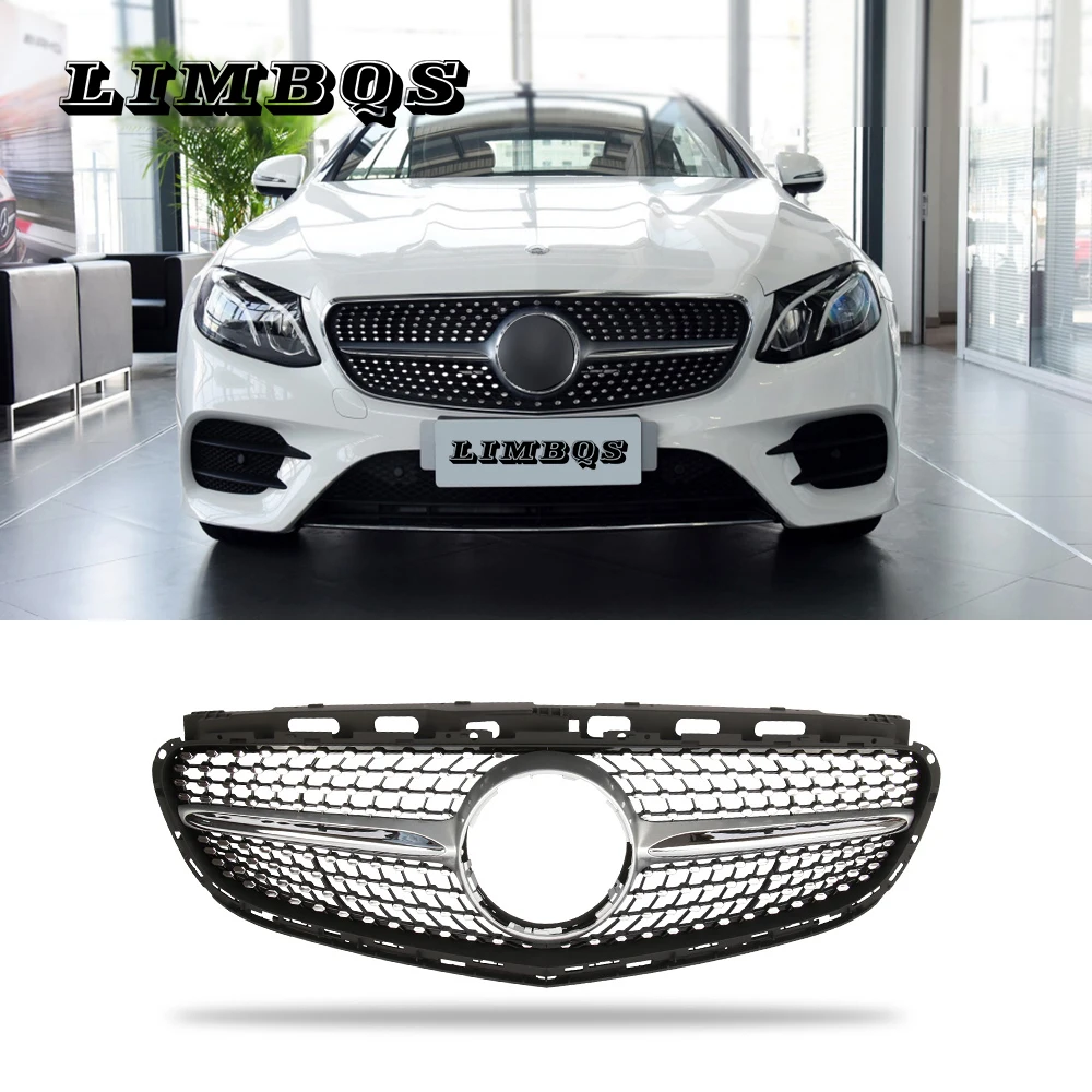 

Car front sport grill kidney grilles for Benz W212 2014-2016 series front grille gloss black bumper decoration sports style