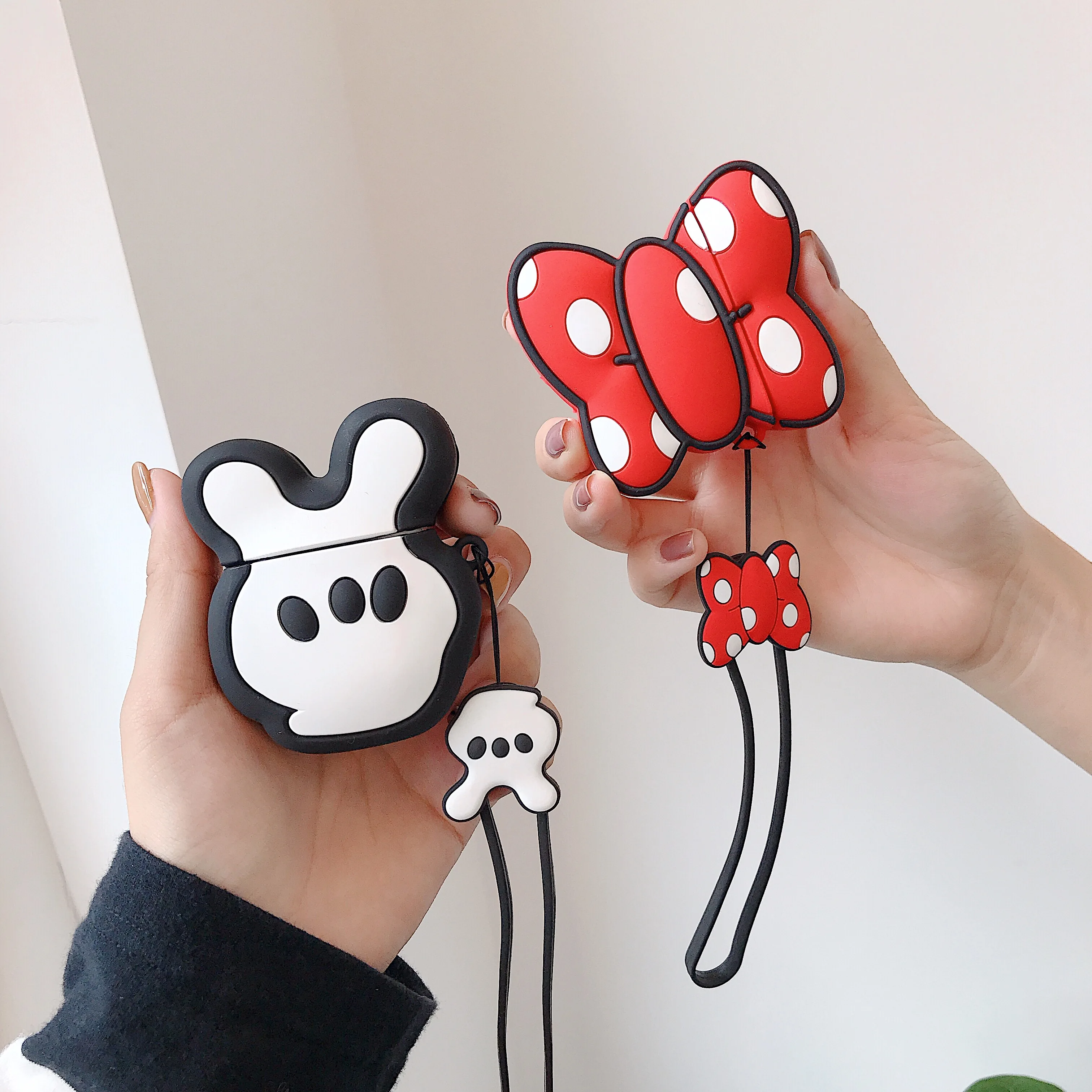 3D модный мультяшный Bluetooth чехол для наушников для Apple AirPods, мягкий зарядный чехол для наушников s для Airpods, защитная задняя крышка