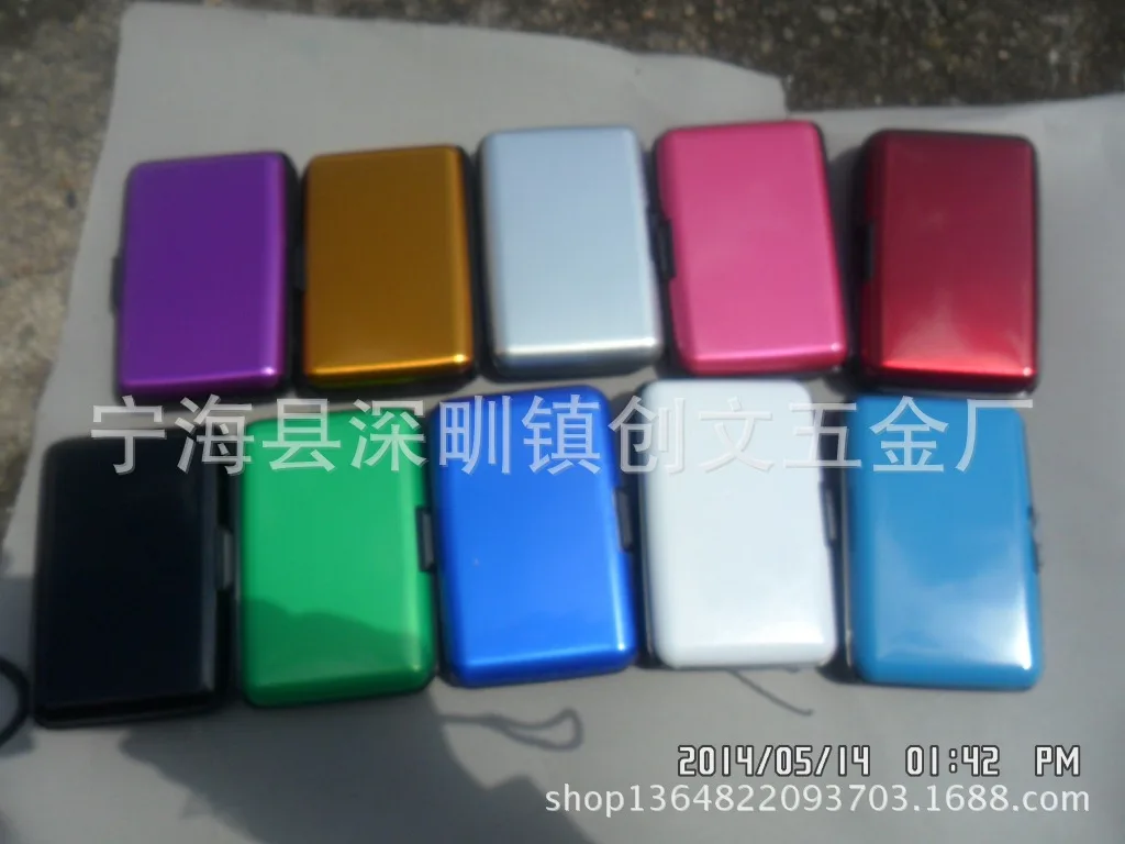 

TV Aluminum xin yong ka bao Fashion Top Grade Business Cassette Metal Name Card Holder Card Case