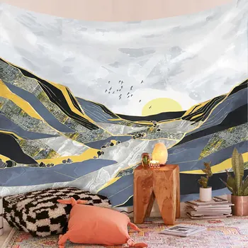 

Northern European Ins Background Cloth Art Wall Decoration Cloth Tapestry Home Decoration Hanging Cloth Tapestry Beach Towel