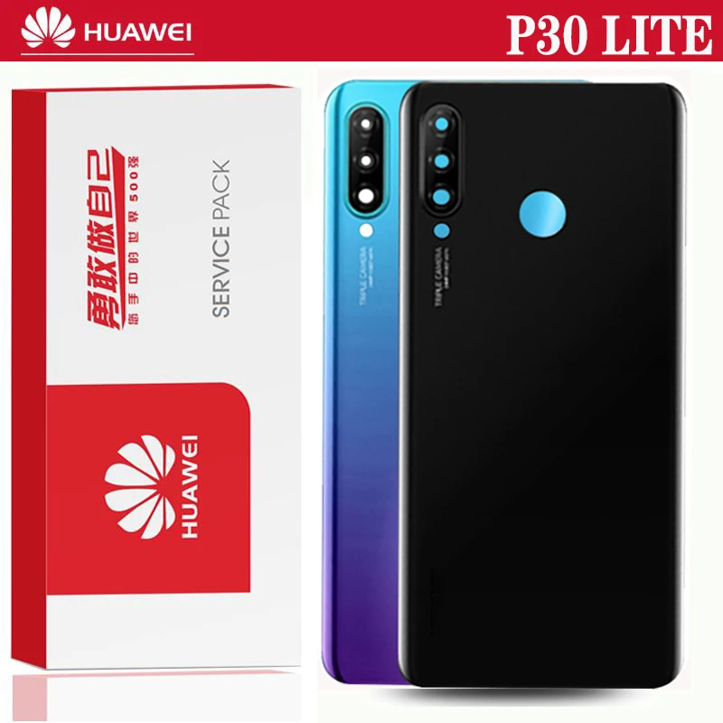 Оригинальный сменный задний корпус для HUAWEI P30 Lite задняя крышка аккумулятор