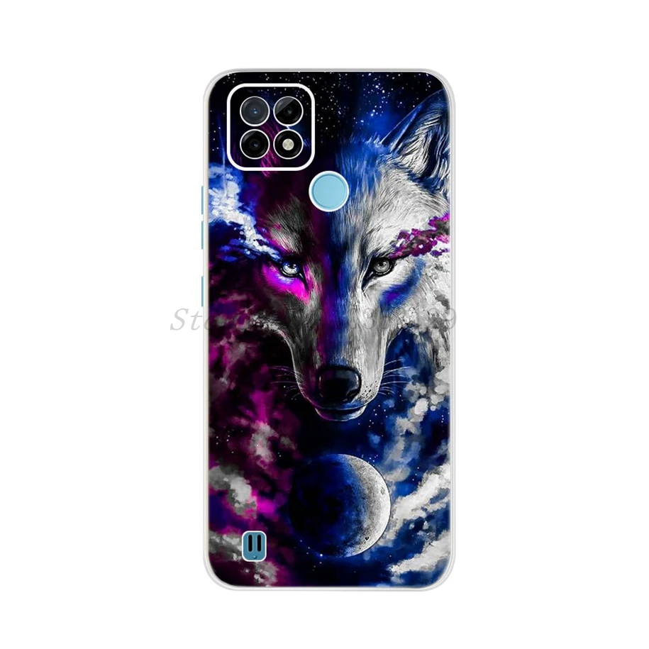 mobile phone case with belt loop For Cover OPPO Realme C21Y Case New Fashion Pattern Printed Phone Cover For Realme C21Y C21 Y RMX3261 RealmeC21Y C 21Y Coque 6.5 mobile pouch