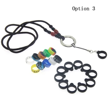 

Personalized metal ring Anti-slip Ring Bands Vape Necklace Lanyard for 13mm-25mm Vape Pen Pod Kit Electronic Cigarette Accessory