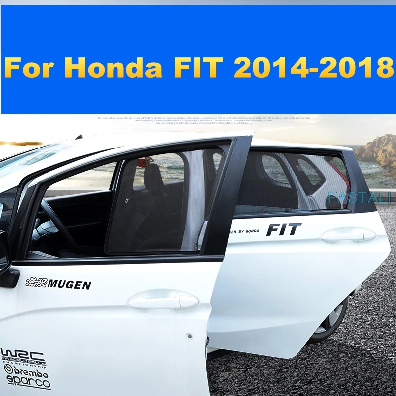 Автомобильная шторка для Honda FIT JAZZ 2014 2018 Солнцезащитная Магнитная адсорбционная