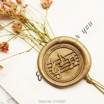 

MUSIC NOTE treble clef Wax Seal Stamp / Wedding Invitation / Birthday Party / Gift Box Set