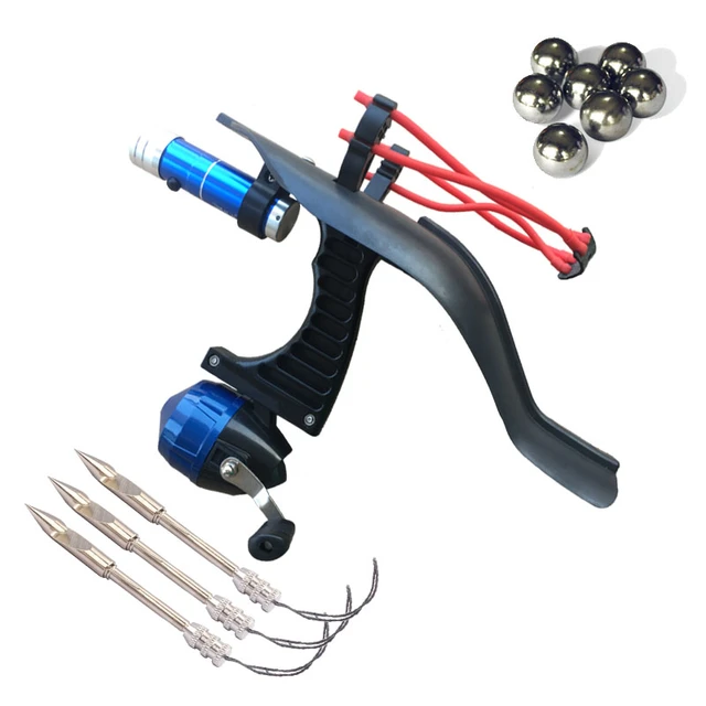 Slingshot Hunting Bow Catapult ABS Plastic Fishing Reel