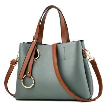 

Women Bag Vintage Casual Tote Top-Handle Women Messenger Bags Shoulder Student Handbag Purse Wallet Leather 2020 New Bag