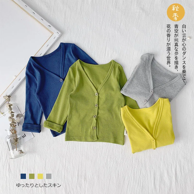 

Toddler Baby Single-breasted Coat 4 Color Cotton Kids Children Leisure Jacket Outfit Baby All Match Bottom Tops Tees Infant Girl