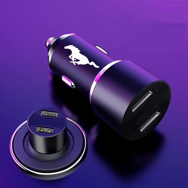 

3.4A Car Dual USB Universal Quick Charger Fast Charging in car 2 Port mobile phone charger For Ford Mustang GT SHELBY