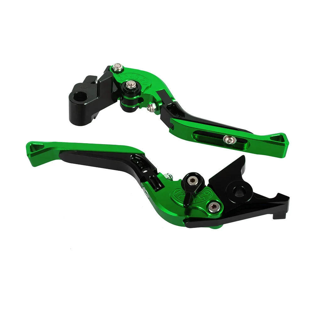 Для Kawasaki Z900 Z650 ER-6F Ninja 650R- Versys 1000 650cc- Складные Выдвижные Тормозные Рычаги сцепления ручка - Цвет: Green