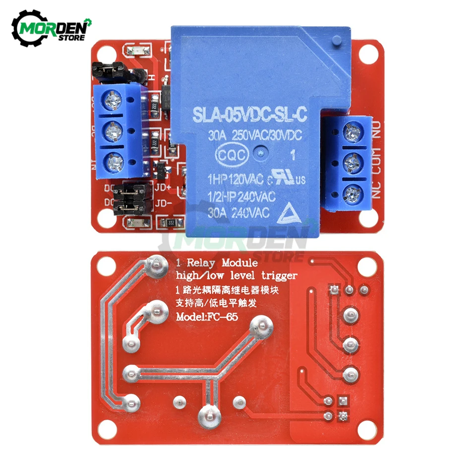 Arduino Relay 1-Channel 24V Relay Module – High/Low Level Trigger With ...