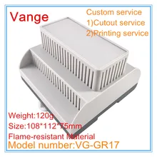 2 шт./лот PLC выключатель питания коробка проекта 108*112*75 мм корпус из АБС-пластика Корпус противопожарный материал вентиляционные отверстия дизайн