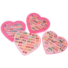 Модные Полимерная глина серьги гвоздики комплект ювелирных изделий ручной работы фрукты Мультяшные Сережки для Для женщин и девочек детей наборы для стрижки и удаления волос 36 пар/компл