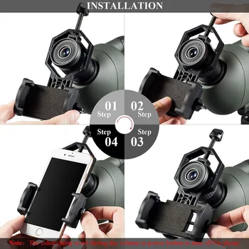 

Universal Mobile Phone Holder Clamp Spotting Scope Cellphone Adapter Mount KQS8