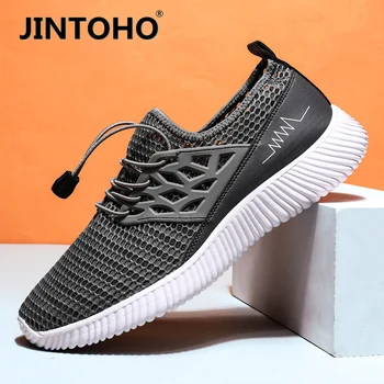 

JINTOHO Men's and women's sports shoes fashion mesh breathable men's casual shoes outdoor jogging shoes large size lightweight