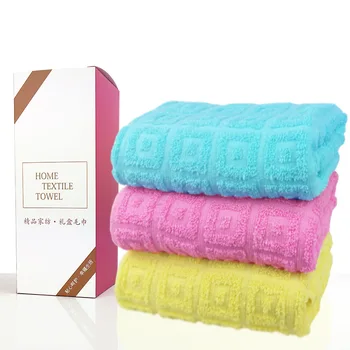 

3pcs/set Solid Color Towel 100% Cotton Geometric Face Hand Towel Microfiber Strong Absorption Bath Towel Quick Dry High Quality