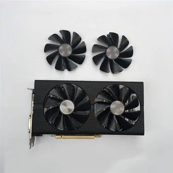 

GPU Fan Cooling Fan Graphics Card Cooler Replacement for Sapphire RX470 RX480 RX570 RX580 RX590 Accessories