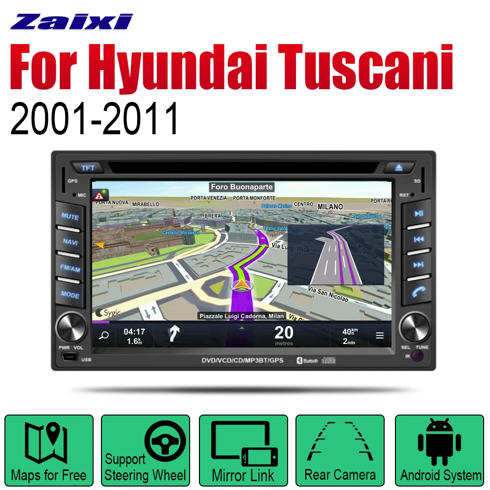 ZaiXi автомобильный dvd-плеер gps навигация для hyundai Tuscani 2001~ 2011 автомобильное мультимедиа андроид экран системы радио стерео