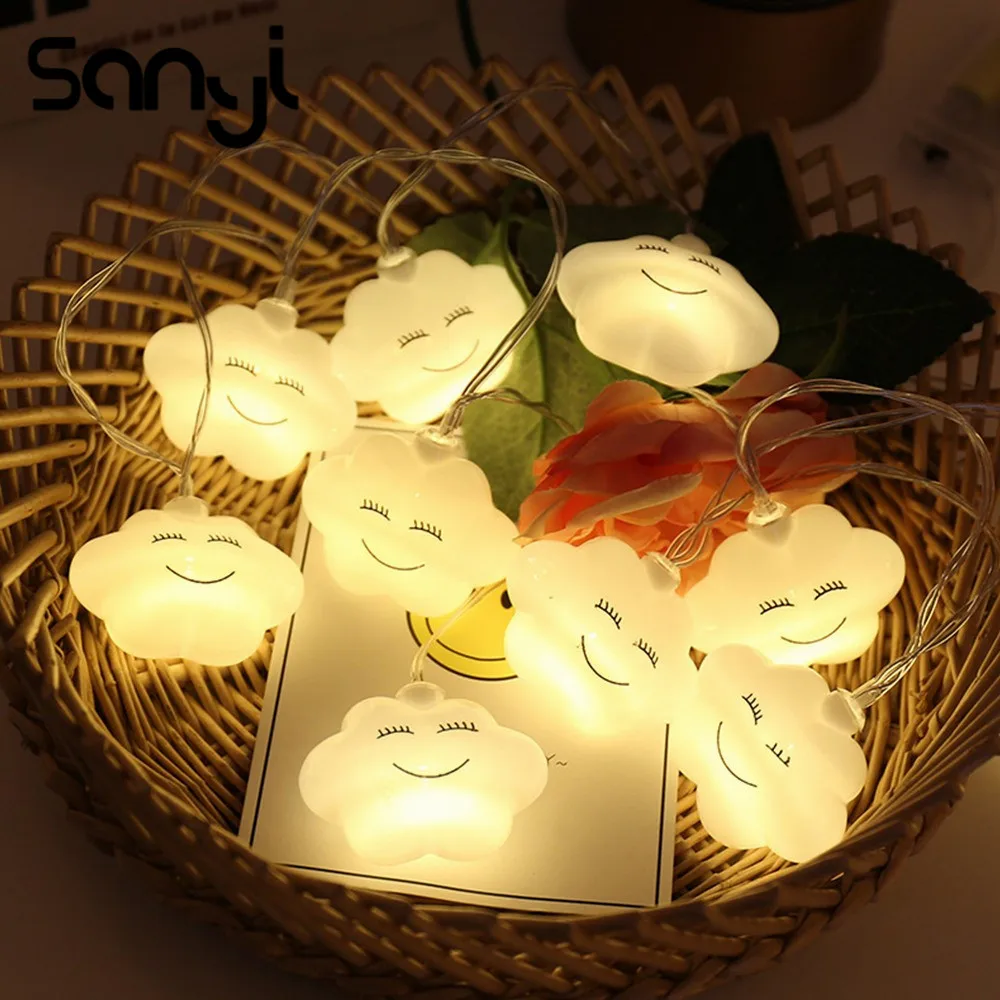 Креативный светодиодный светильник в виде смайлика с облаком ночные огни 10 для