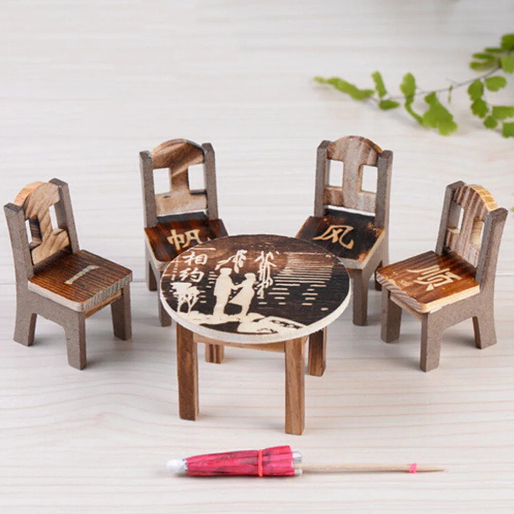 miniature wooden chairs for crafts