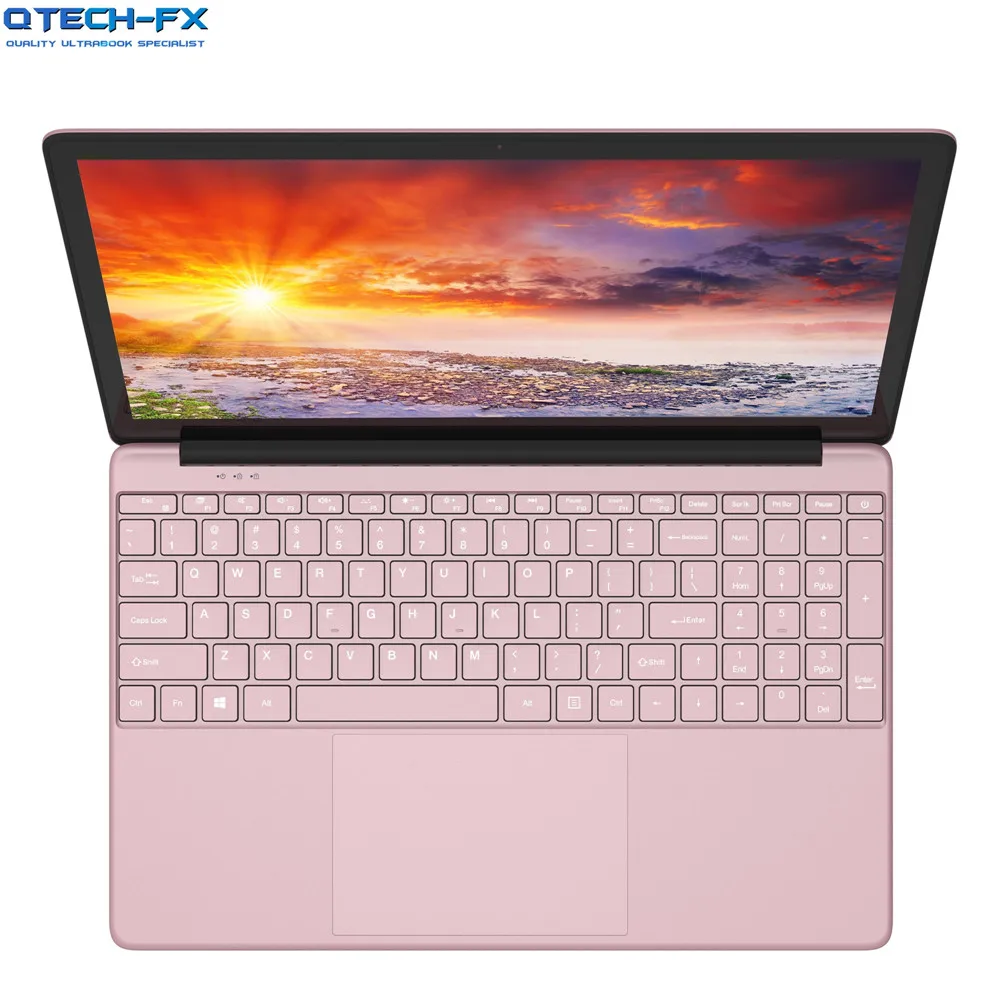 Pink Металлический 15," ультрабук ips Intel 4 ядра 8 Гб Оперативная память SSD 512 ГБ/128/256 ГБ Бизнес розовый Windows арабский AZERTY Испания Русская клавиатура - Color: Pink