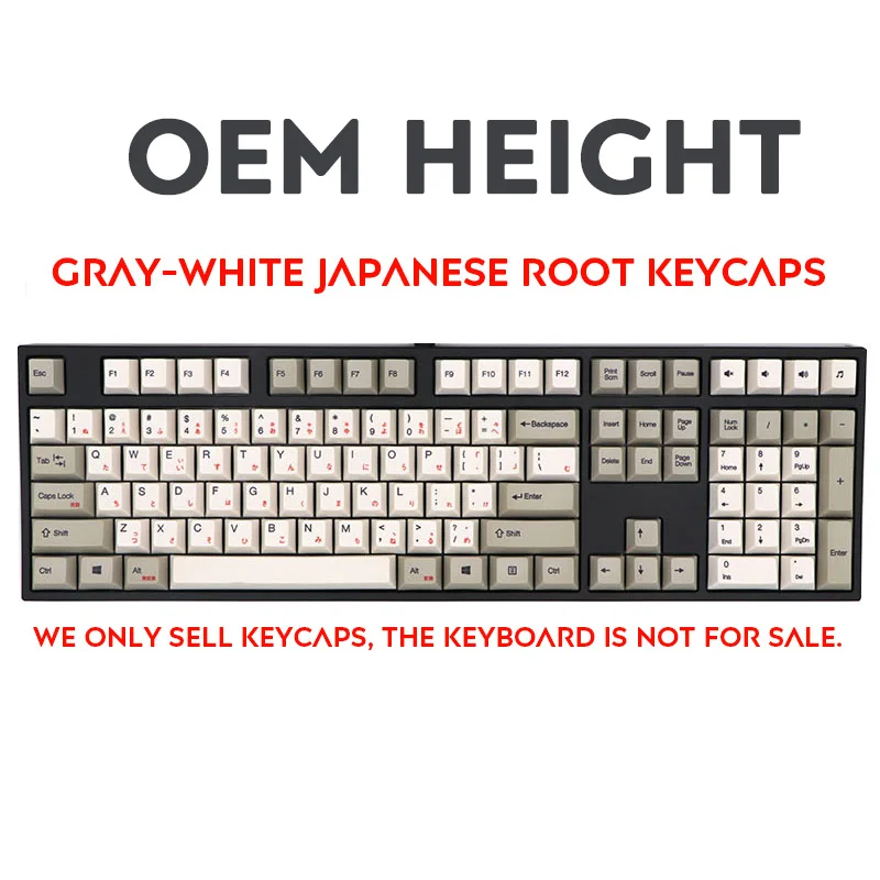 Русский Корейский Японский PBT Keycap OEM профиль краситель Sub Тепловая Сублимация для Cherry MX механическая клавиатура клавишный переключатель - Цвет: Japanese OEM