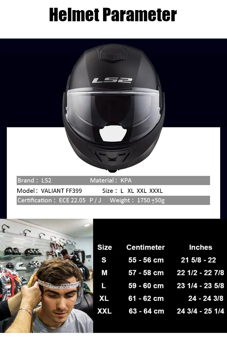Аутентичный LS2 FF399 Полнолицевой мото rcycle шлем флип-ап двойной козырек носить очки дизайн ECE хромированный cascos de moto шлем