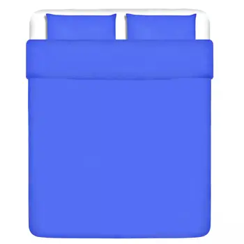 

VidaXL part. Bedding Set Cotton Blue 200x200/60x70 cm