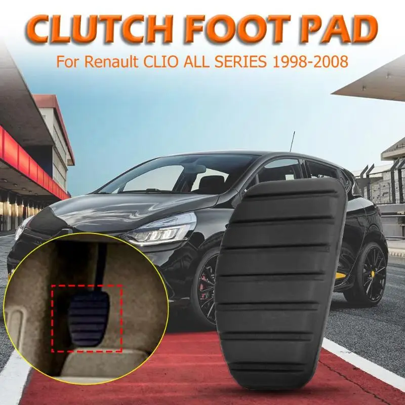 Rubber Car Brake Pedal Cover Clutch Pedal Pad for Renault TRAFIC LAGUNA MODUS Ensures Fast Accurate and Stable Braking