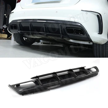 

Carbon Fiber Rear Diffuser For Mercedes Benz A Class W176 A250 A260 A45 2016-2018 A Style Back Bumper Lip Guard