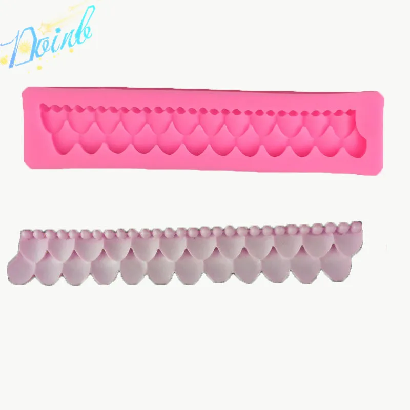 Doinb Edge shape, силиконовая Мягкая форма для сладостей для выпечки, инструмент для украшения конфет, шоколада, мягкая форма для конфет