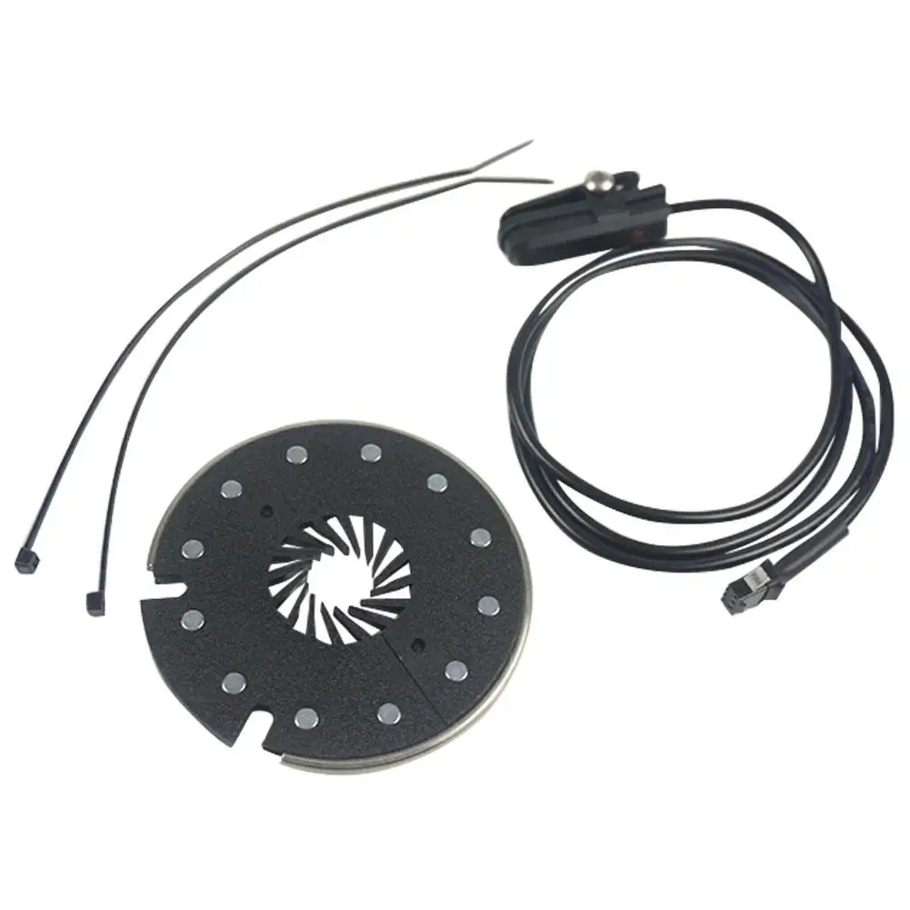 

Professional Replacement Bicycle Power Assist Sensor Black Electric Bike Speed Accessories Lightweight Portable Pedal 12 Magnet