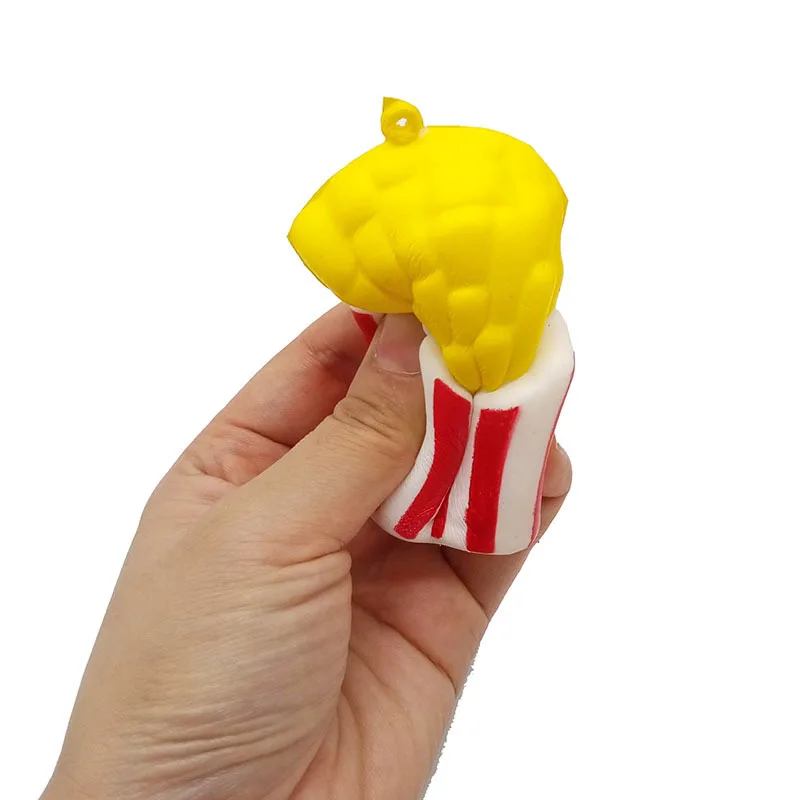 Kawaii мягкая еда крем ароматизированный картофель фри чипсы Squishies медленно поднимающиеся игрушки для снятия стресса Новинка кляп игрушки для детей
