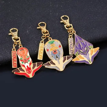 

Anime EVA KeyChain Ayanami Rei Ikari Shinji Asuka Cartoon Model Keyring Men Key Women Bag Accessories