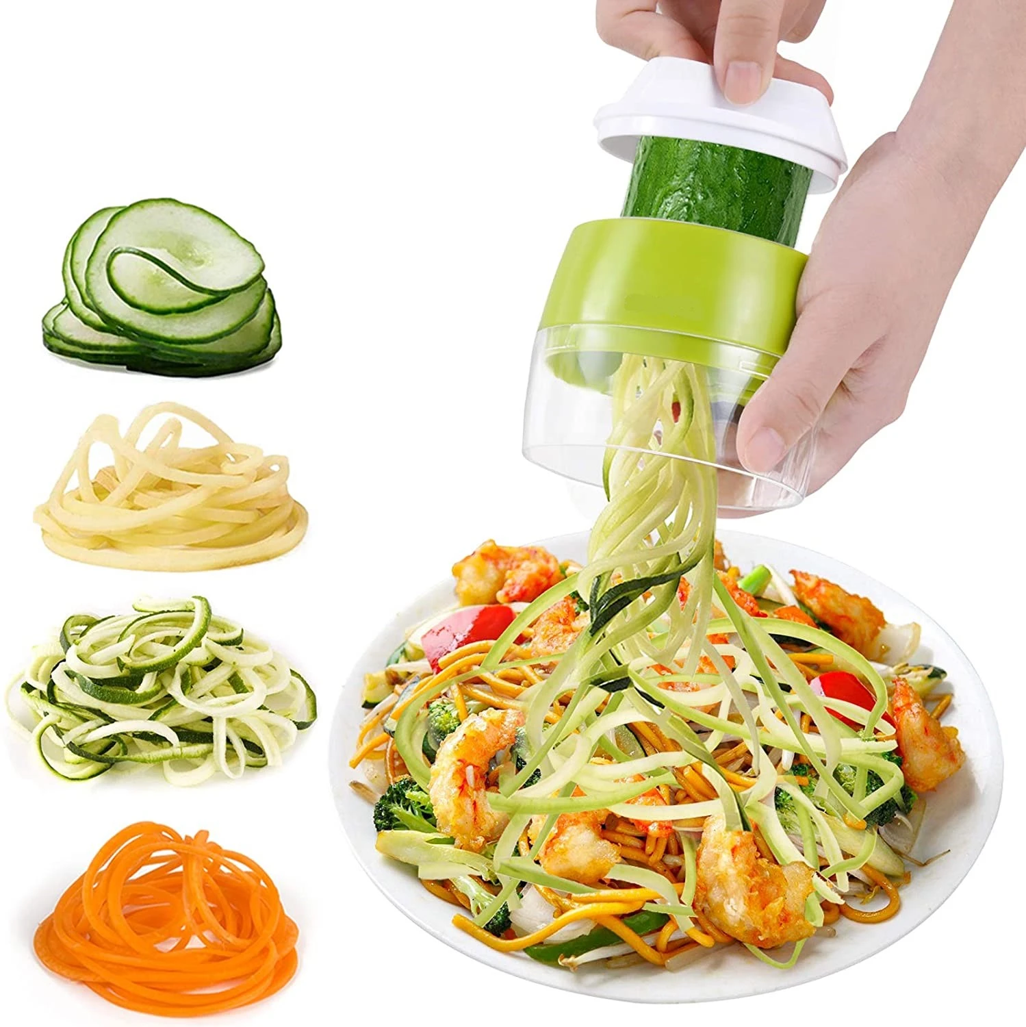 Vegetable Spiral Slicer Cutter Grater Pasta Spaghetti Noodle Maker Kitchen Tool Vegetable Spiral Slicer Cutter Grater Pasta Spaghetti Noodle Maker Kitchen Tool