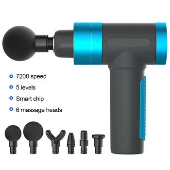 

AOZBZ Portable New 6 Heads LCD Massage Gun USB Charge Percussion Massage Device Sport Muscle Relaxing Therapy Release Tension